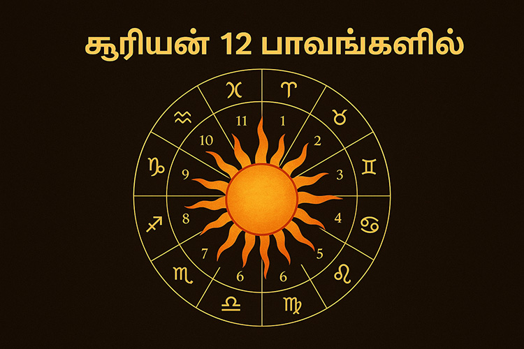 12 பாவங்களில் சூரியன் நின்ற பலன்
